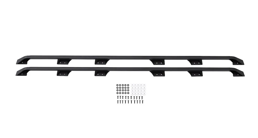 53142 – RHINO RACK Roof Rack Platform Rails, Use With 52105 Rhino Rack Pioneer Platform Aluminum Black 107.4 Inch Len...